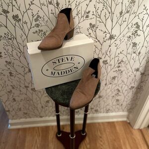 🪭 Steve Madden Women's Tan Ankle Boots